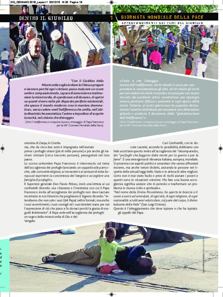 Don Orione oggi, 2016, 01, pagina 19