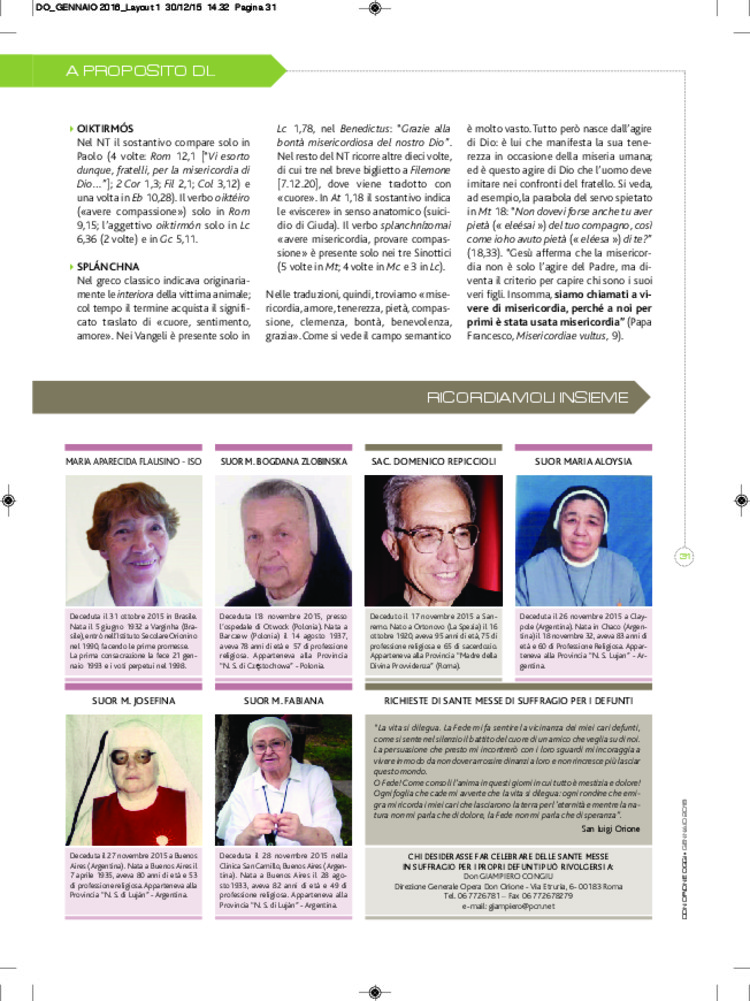 Don Orione oggi, 2016, 01, pagina 31