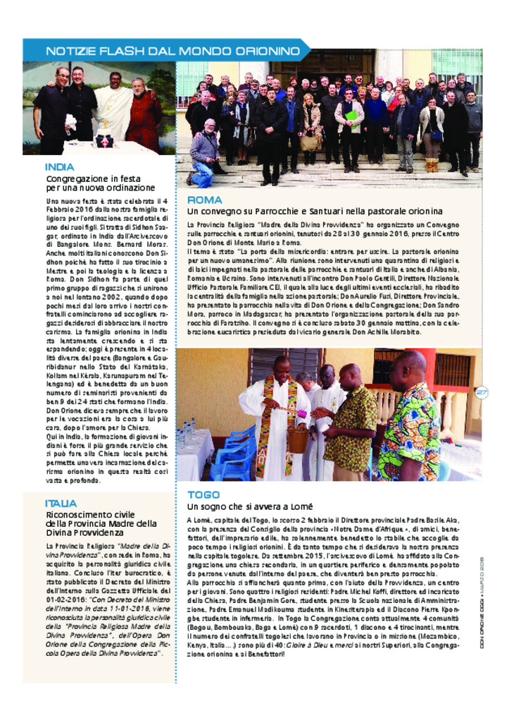 Don Orione oggi, 2016, 03, pagina 27