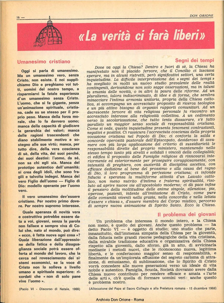 Don Orione, 65, 01, 01-01-1970, pagina 16