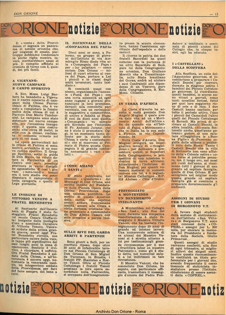 Don Orione, 65, 02, 01-02-1970, pagina 13