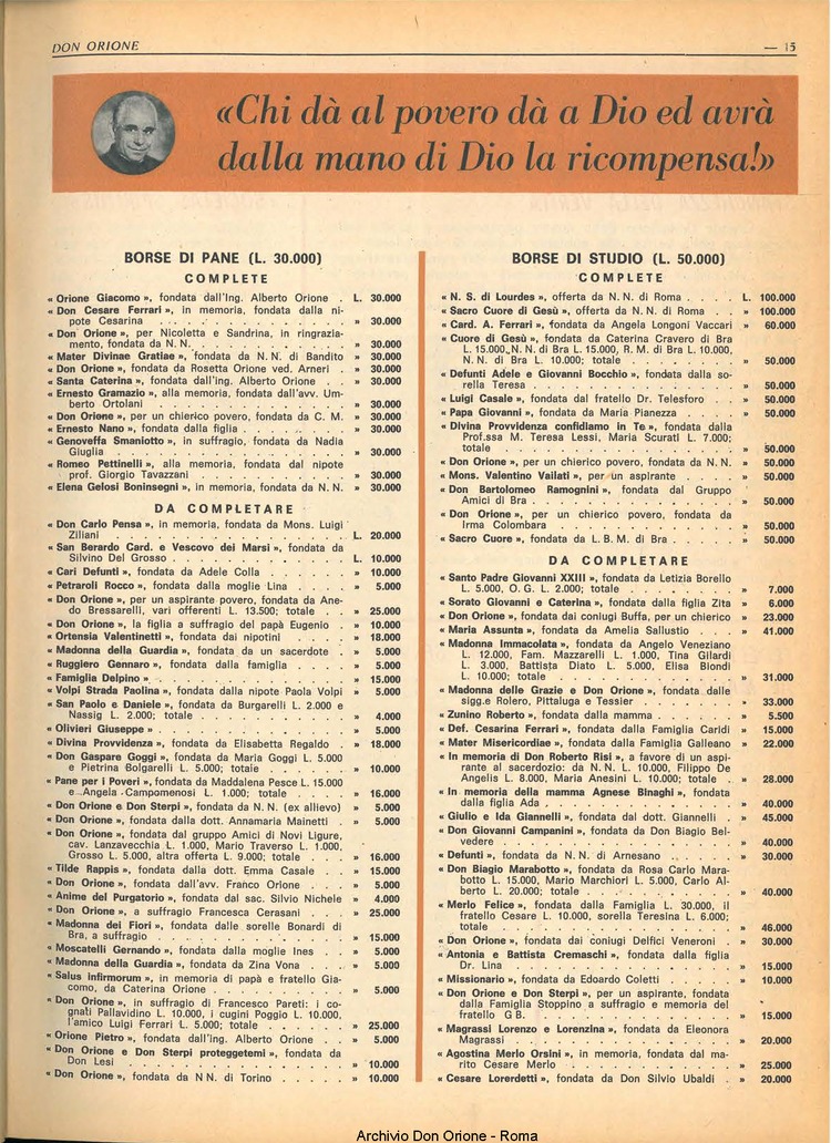 Don Orione, 65, 02, 01-02-1970, pagina 15