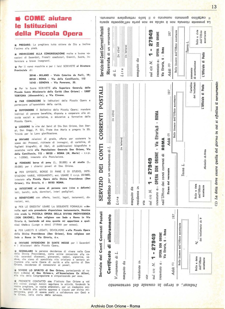 Don Orione, 65, 03, 15-02-1970, pagina 13