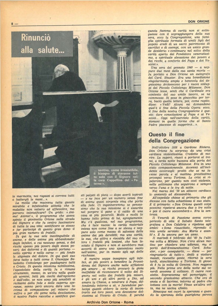 Don Orione, 65, 04, 01-03-1970, pagina 8