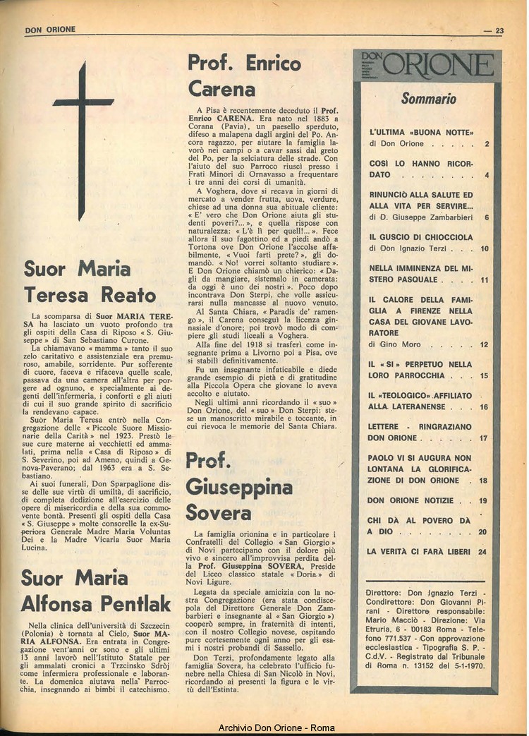 Don Orione, 65, 04, 01-03-1970, pagina 23