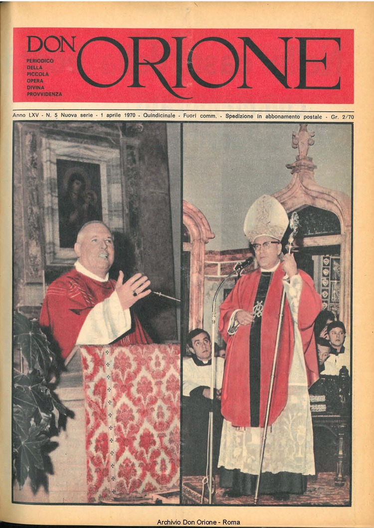 Don Orione, 65, 05, 01-04-1970, pagina 1