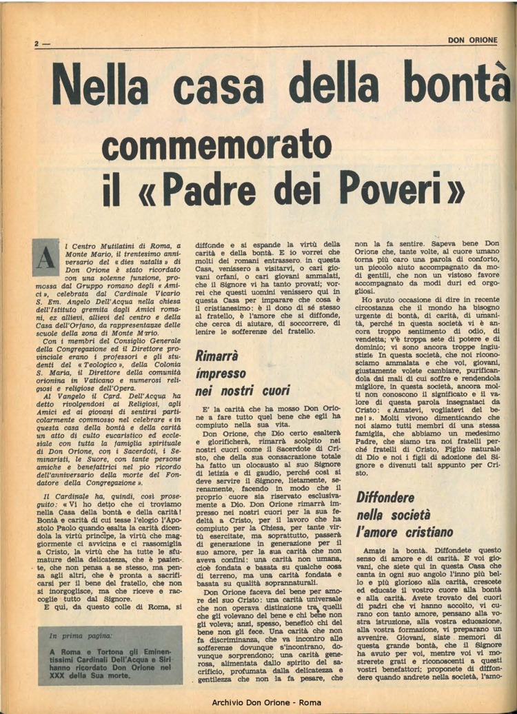 Don Orione, 65, 05, 01-04-1970, pagina 2