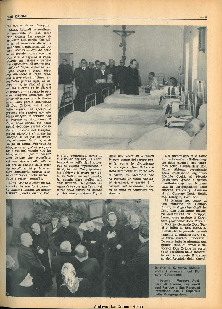 Don Orione, 65, 05, 01-04-1970, pagina 5