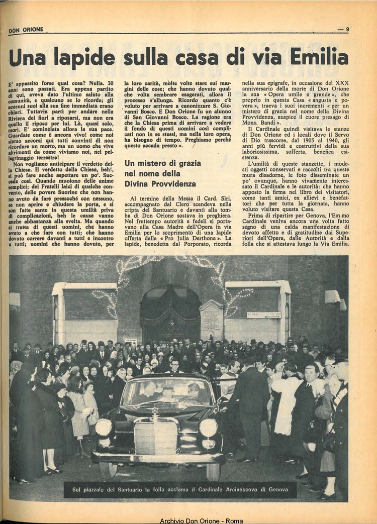 Don Orione, 65, 05, 01-04-1970, pagina 9