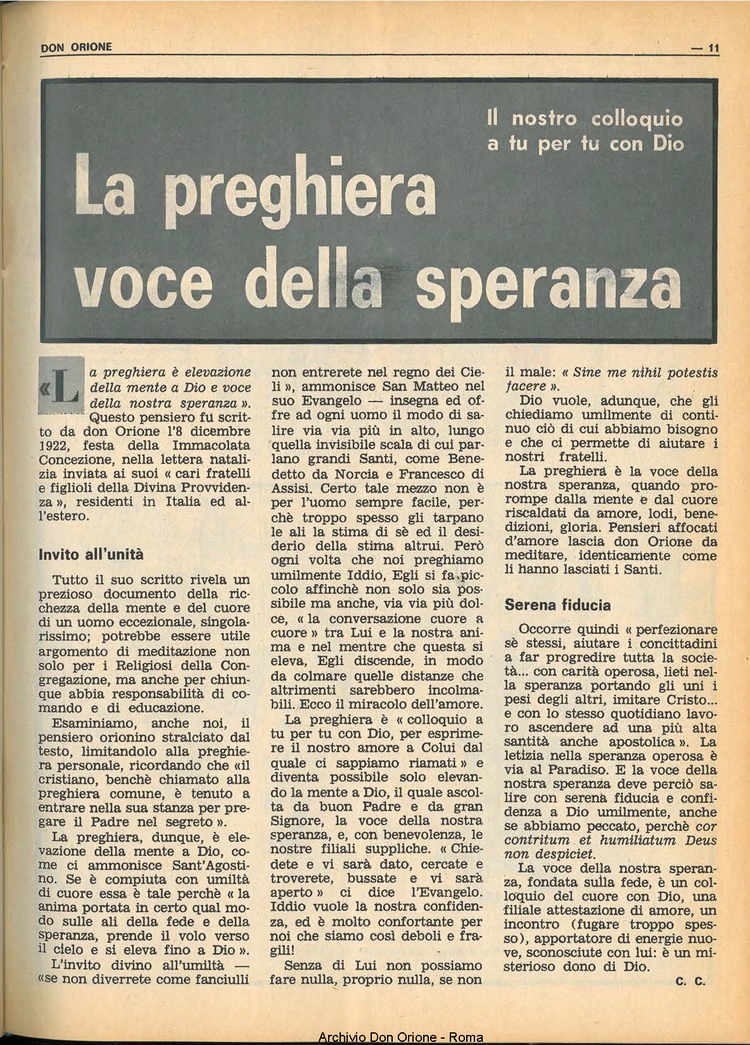 Don Orione, 65, 05, 01-04-1970, pagina 11