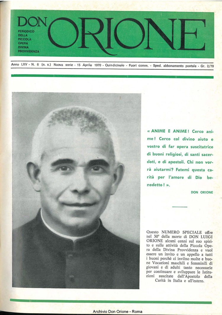 Don Orione, 65, 05, 01-04-1970, pagina 25