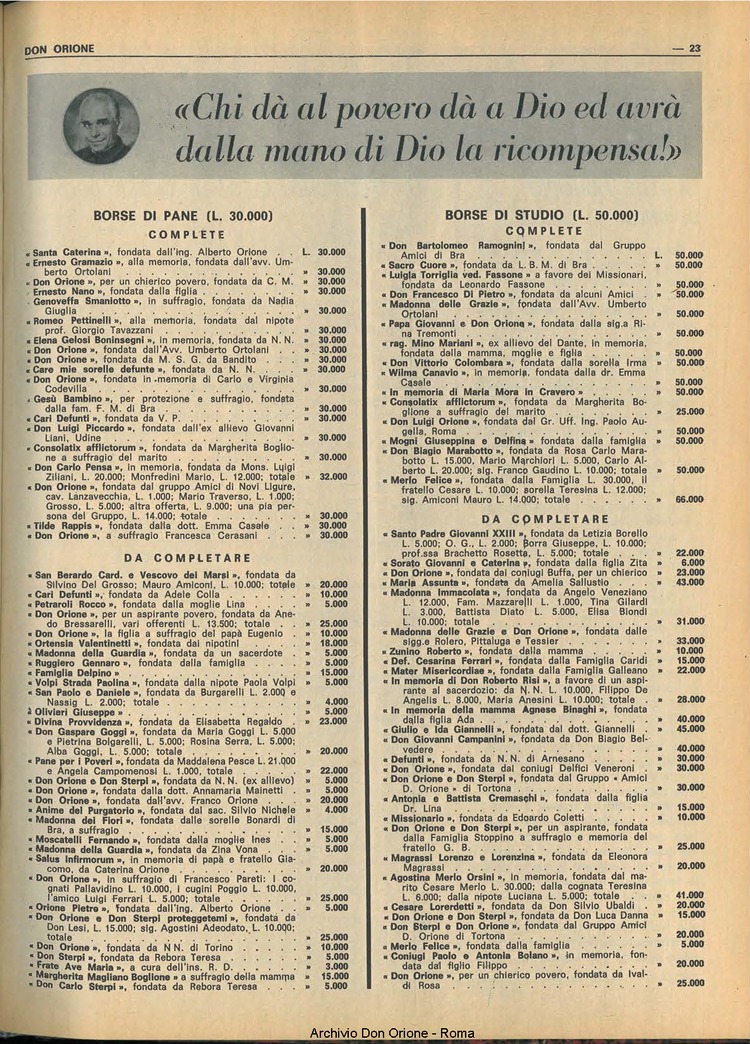 Don Orione, 65, 07, 01-05-1970, pagina 23