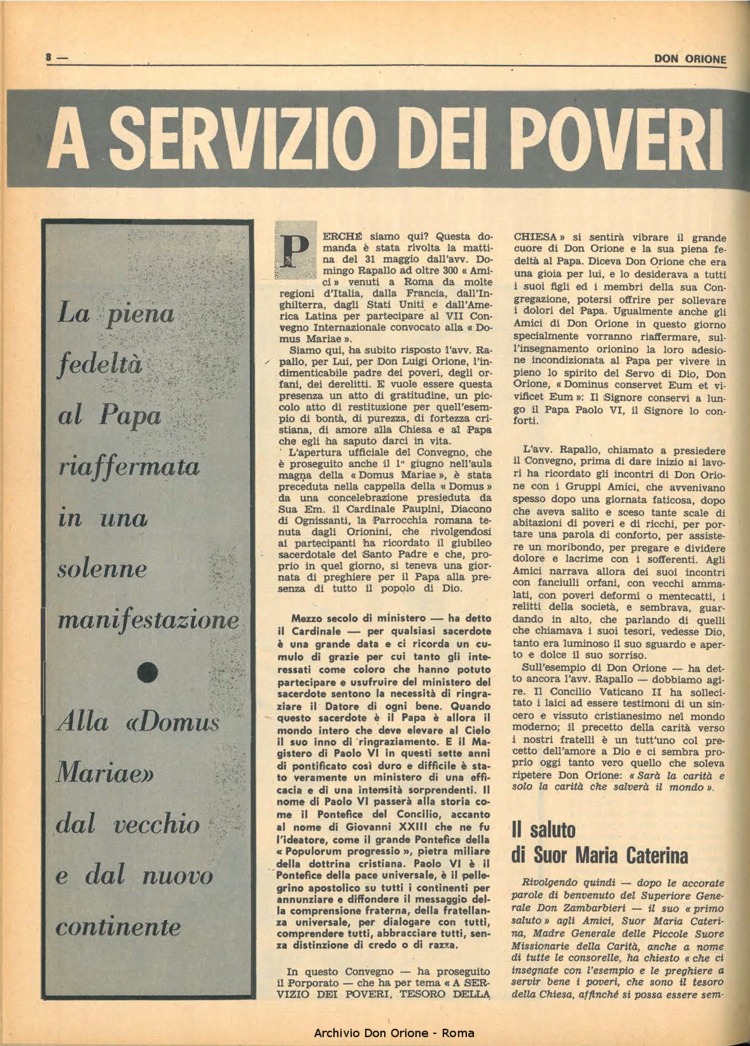 Don Orione, 65, 08, 15-06-1970, pagina 8