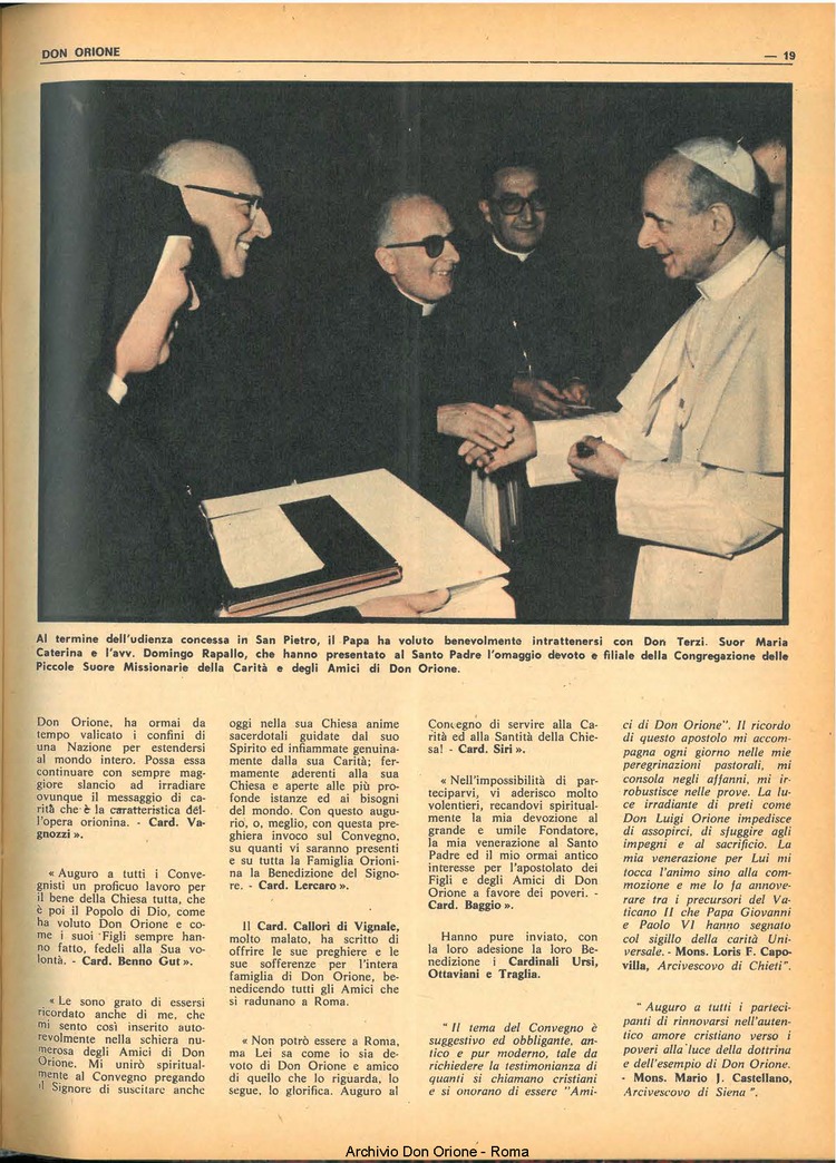 Don Orione, 65, 08, 15-06-1970, pagina 19