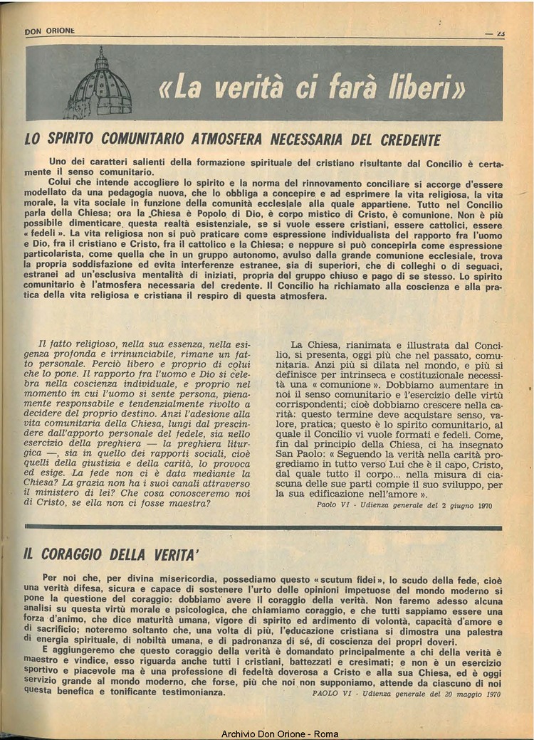 Don Orione, 65, 08, 15-06-1970, pagina 23