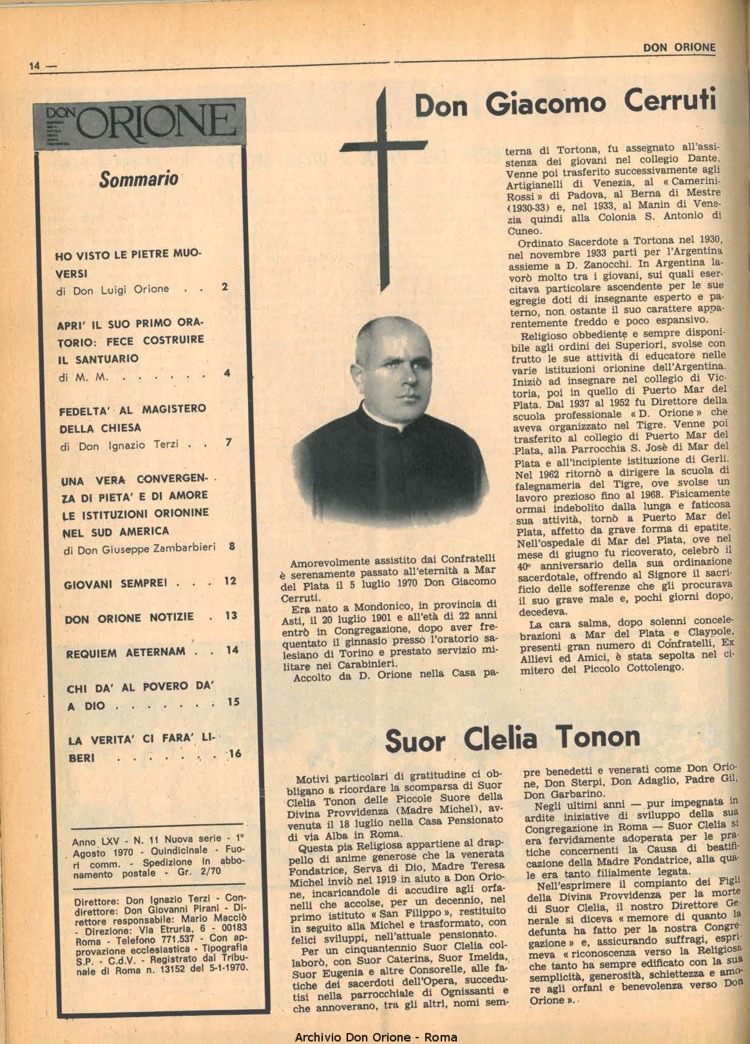 Don Orione, 65, 11, 01-08-1970, pagina 14