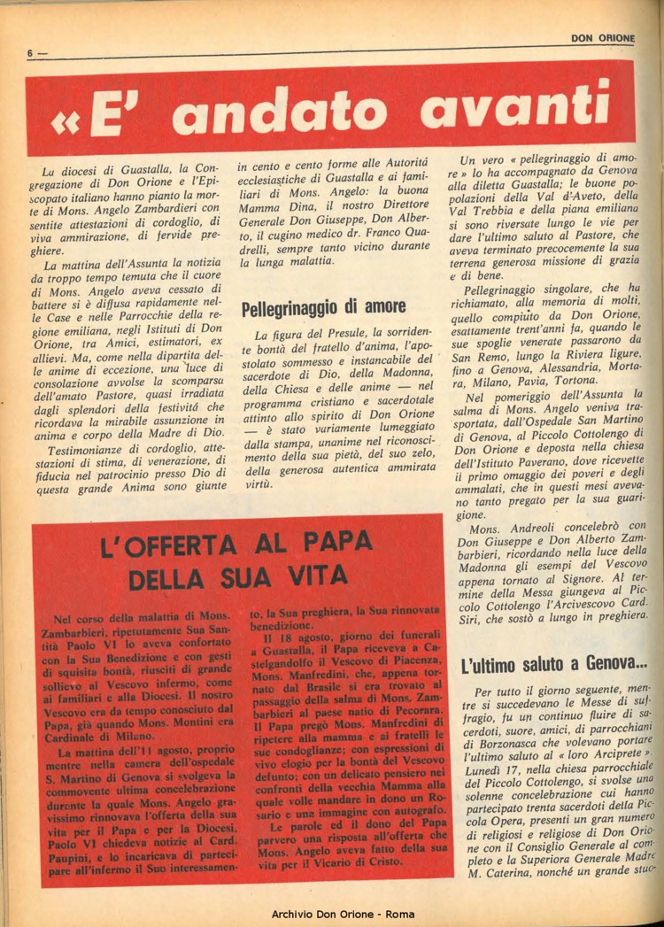Don Orione, 65, 12, 01-09-1970, pagina 6