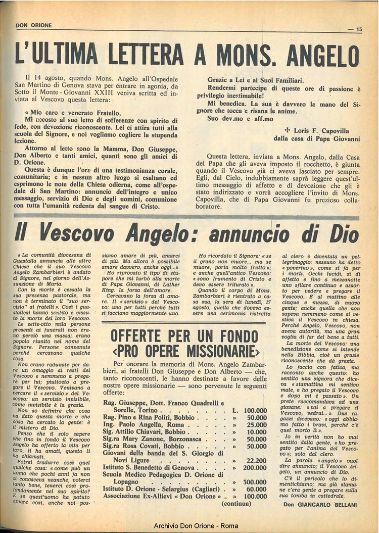 Don Orione, 65, 12, 01-09-1970, pagina 15