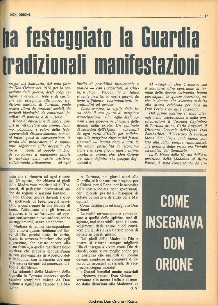 Don Orione, 65, 12, 01-09-1970, pagina 17