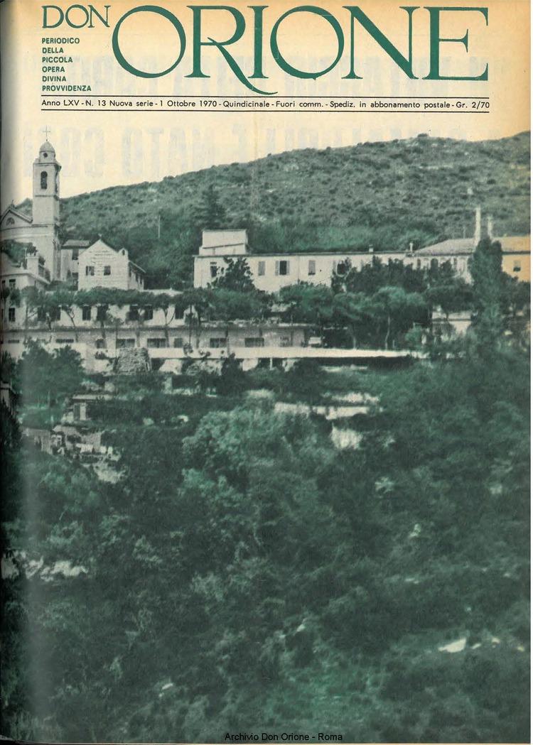 Don Orione, 65, 14, 01-10-1970, pagina 1