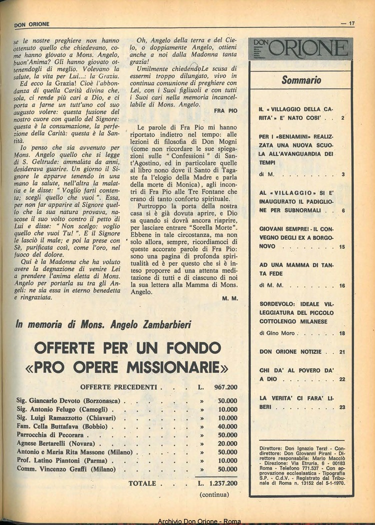 Don Orione, 65, 14, 01-10-1970, pagina 17