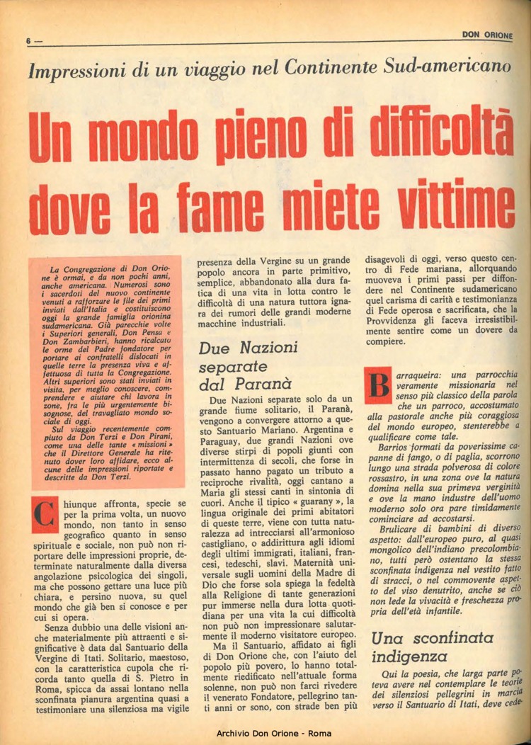 Don Orione, 65, 15, 01-11-1970, pagina 6