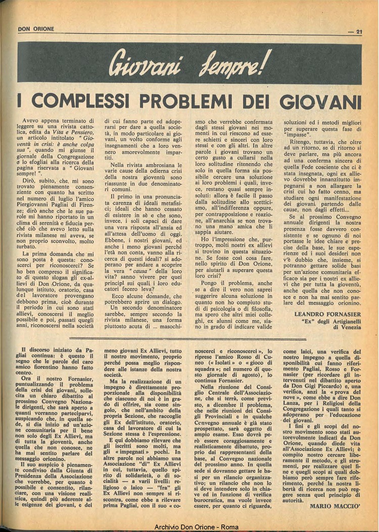 Don Orione, 65, 15, 01-11-1970, pagina 21