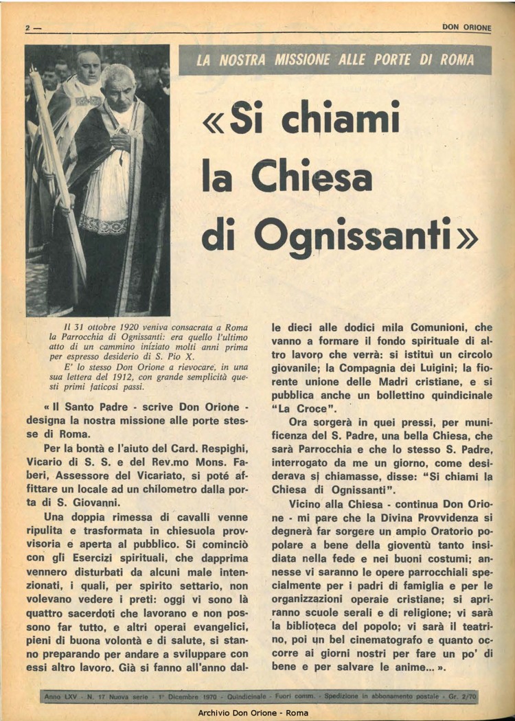 Don Orione, 65, 17, 01-12-1970, pagina 2