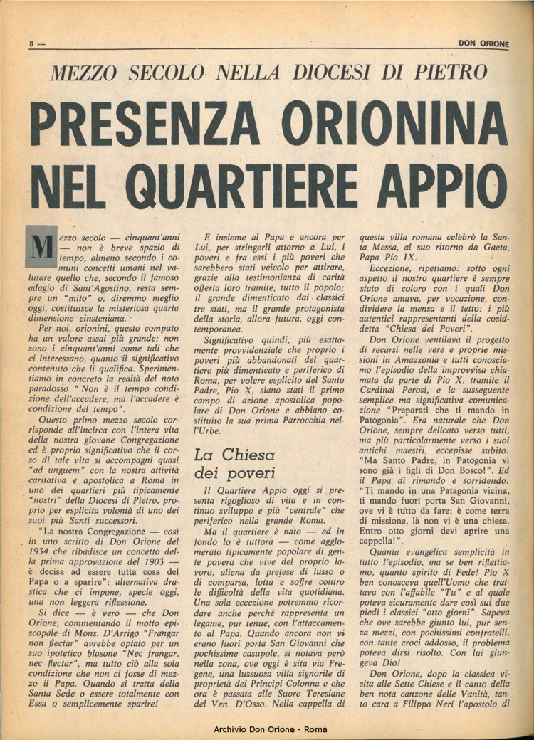 Don Orione, 65, 17, 01-12-1970, pagina 8