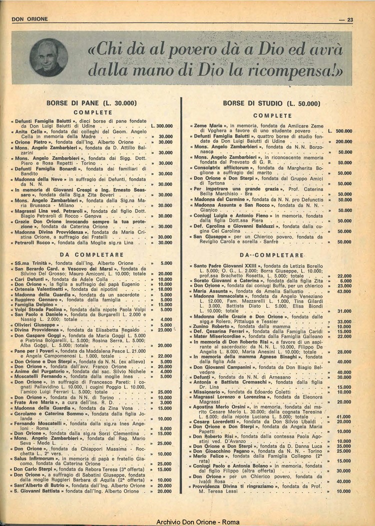 Don Orione, 65, 17, 01-12-1970, pagina 23