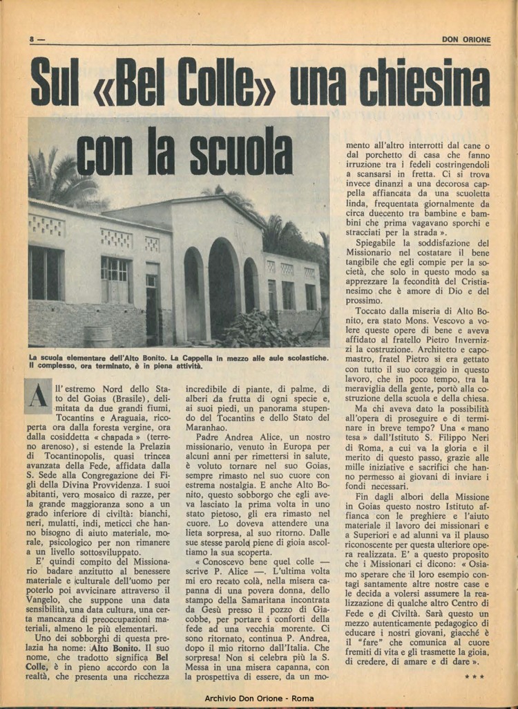 Don Orione, 66, 01, 01-01-1971, pagina 8