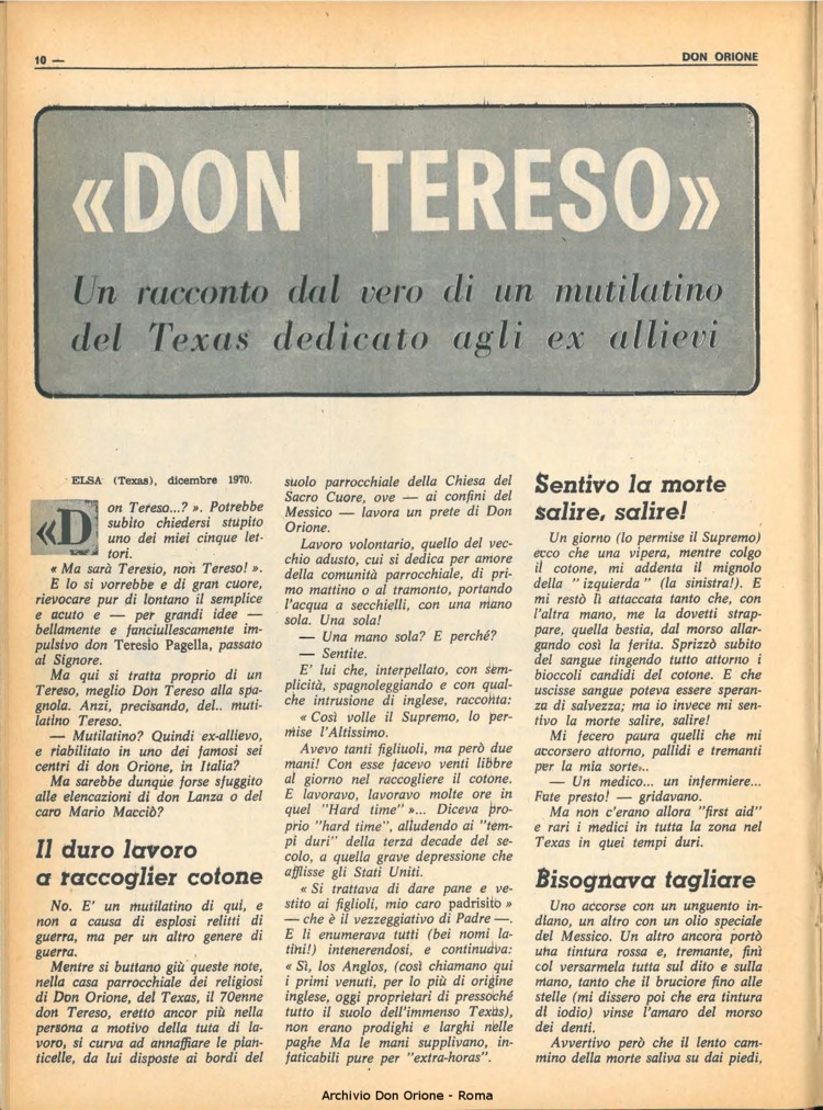 Don Orione, 66, 01, 01-01-1971, pagina 10