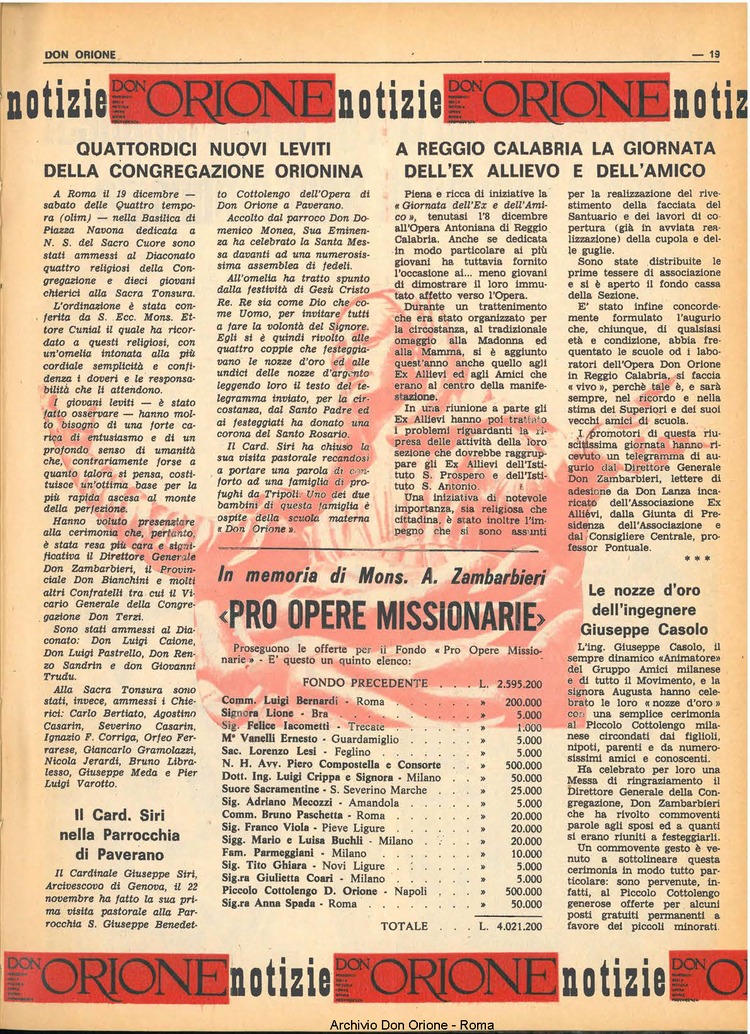 Don Orione, 66, 01, 01-01-1971, pagina 19