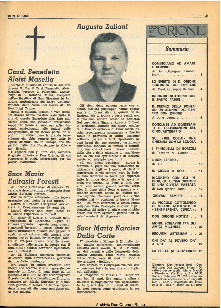Don Orione, 66, 01, 01-01-1971, pagina 21