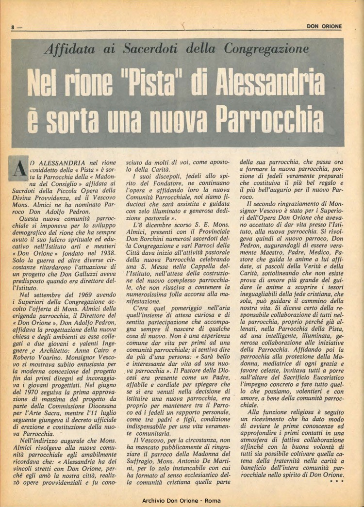 Don Orione, 66, 02, 01-02-1971, pagina 8