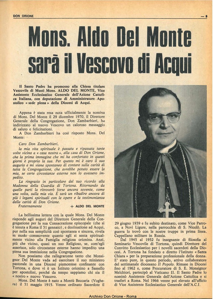 Don Orione, 66, 02, 01-02-1971, pagina 9