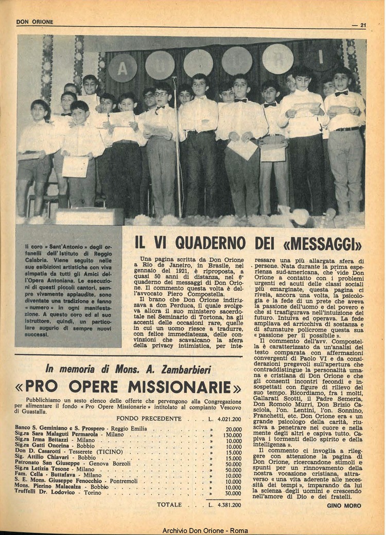 Don Orione, 66, 02, 01-02-1971, pagina 21