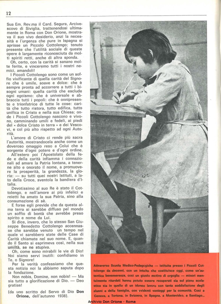 Don Orione, 66, 03, 15-02-1971, pagina 12