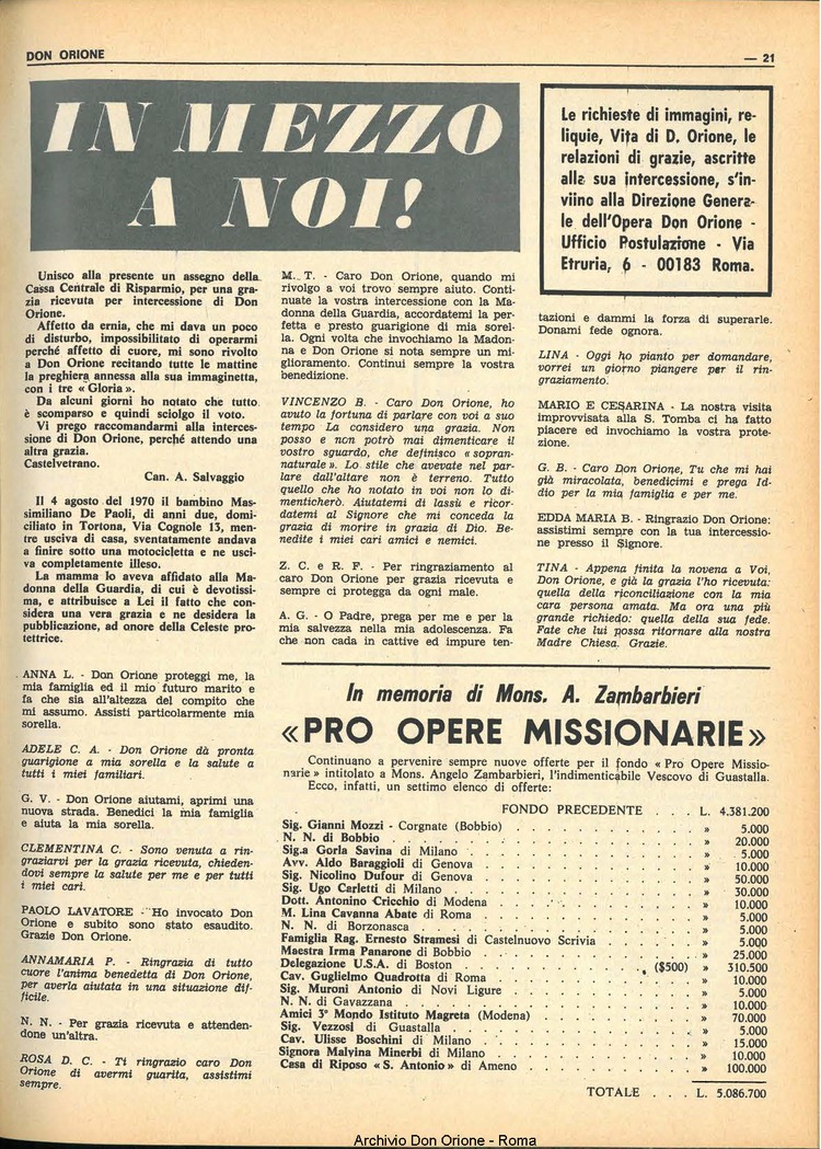 Don Orione, 66, 04, 01-03-1971, pagina 21