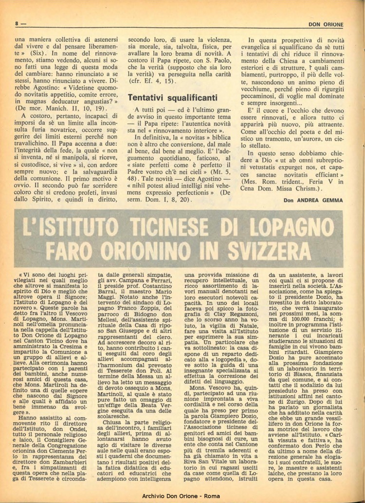 Don Orione, 66, 13, 01-09-1971, pagina 8