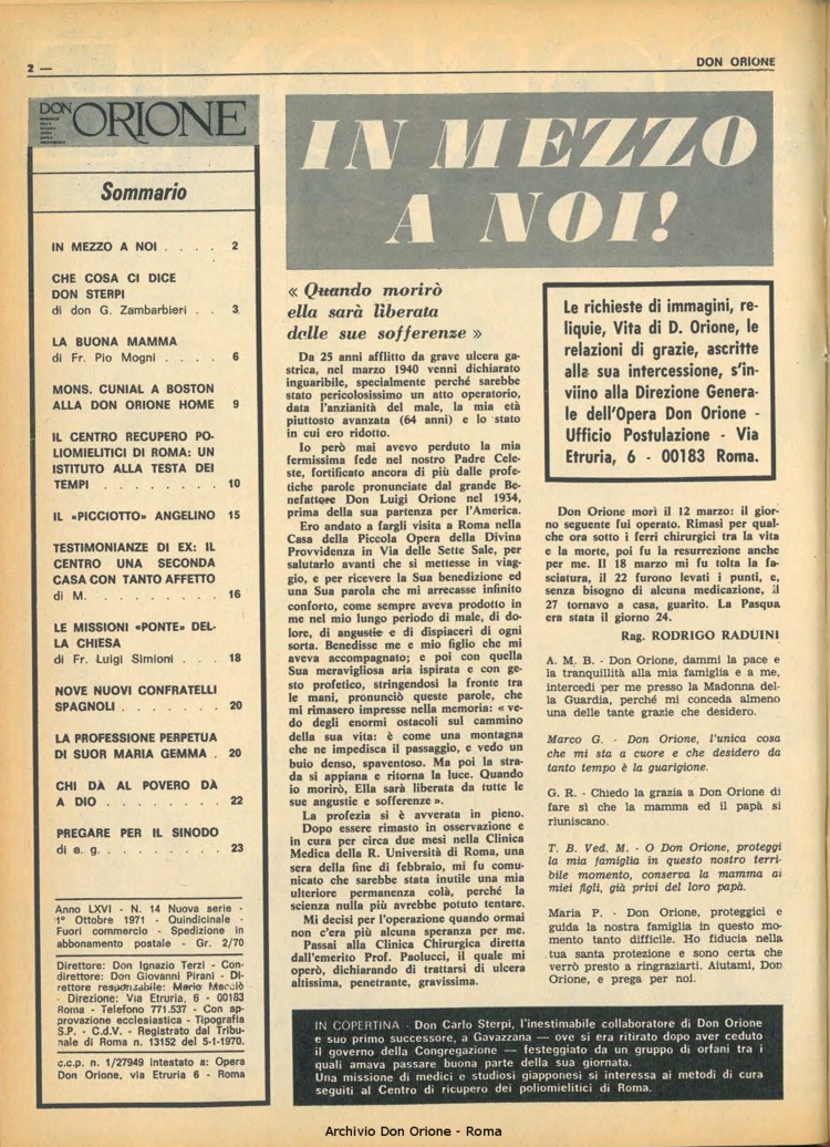 Don Orione, 66, 14, 01-10-1971, pagina 2