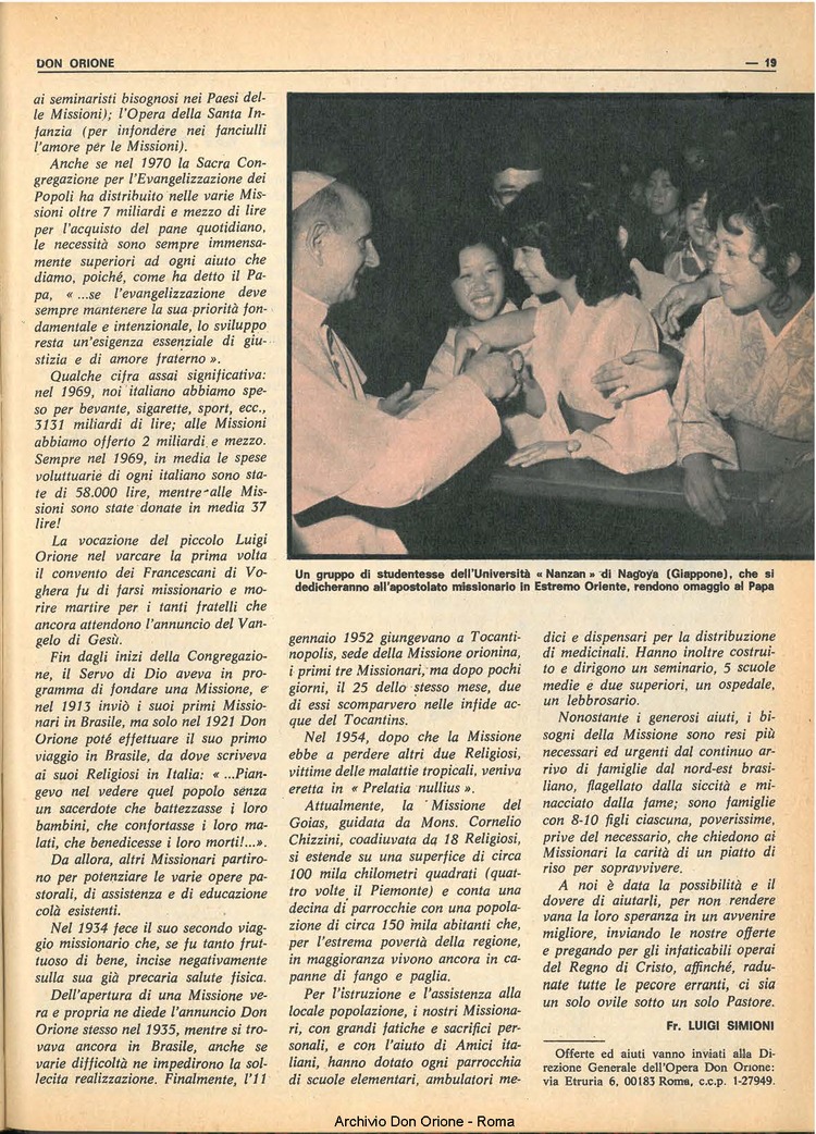 Don Orione, 66, 14, 01-10-1971, pagina 19