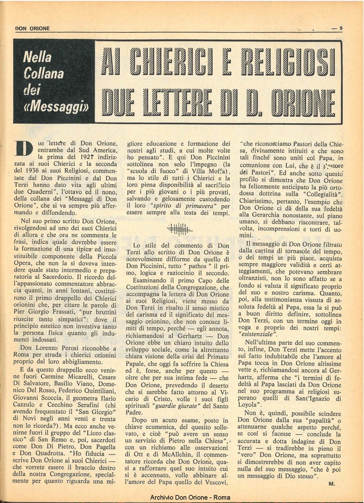 Don Orione, 66, 17, 01-12-1971, pagina 9