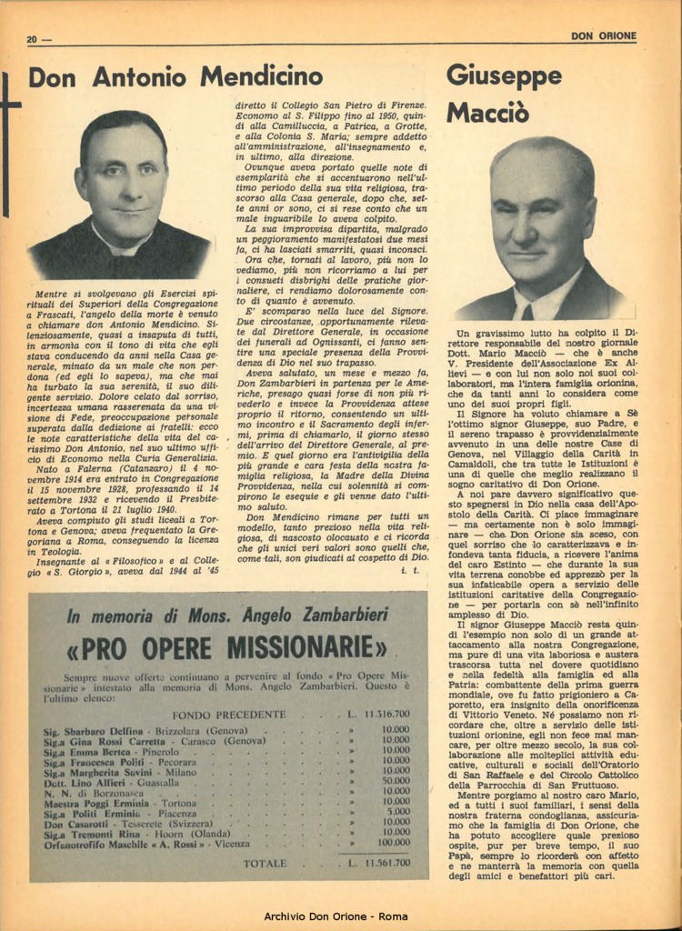 Don Orione, 66, 17, 01-12-1971, pagina 20