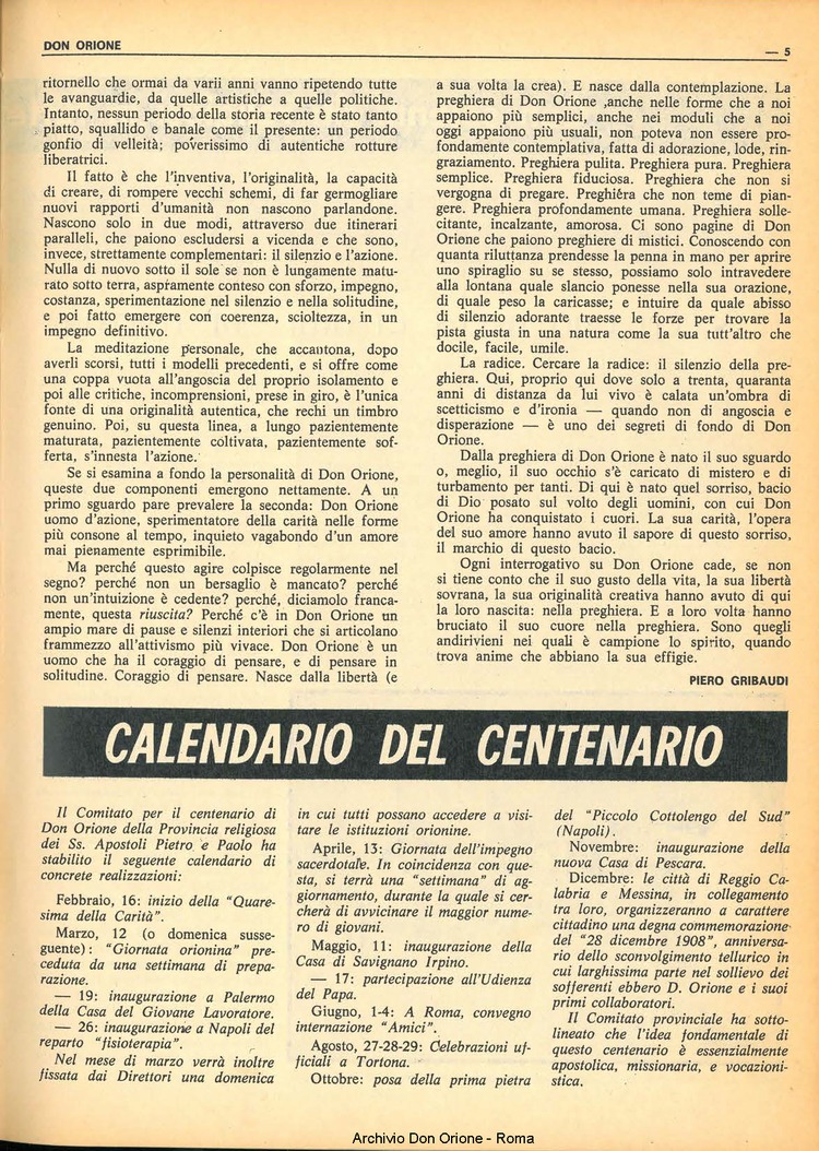 Don Orione, 67, 02, 01-02-1972, pagina 5