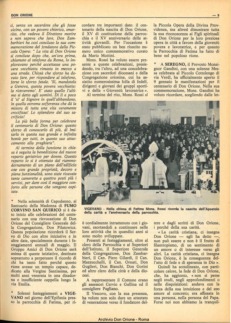 Don Orione, 67, 02, 01-02-1972, pagina 9