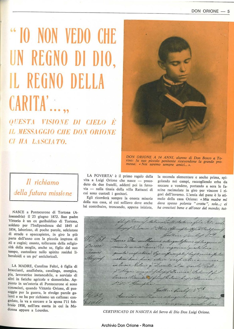 Don Orione, 67, 03, 15-02-1972, pagina 5