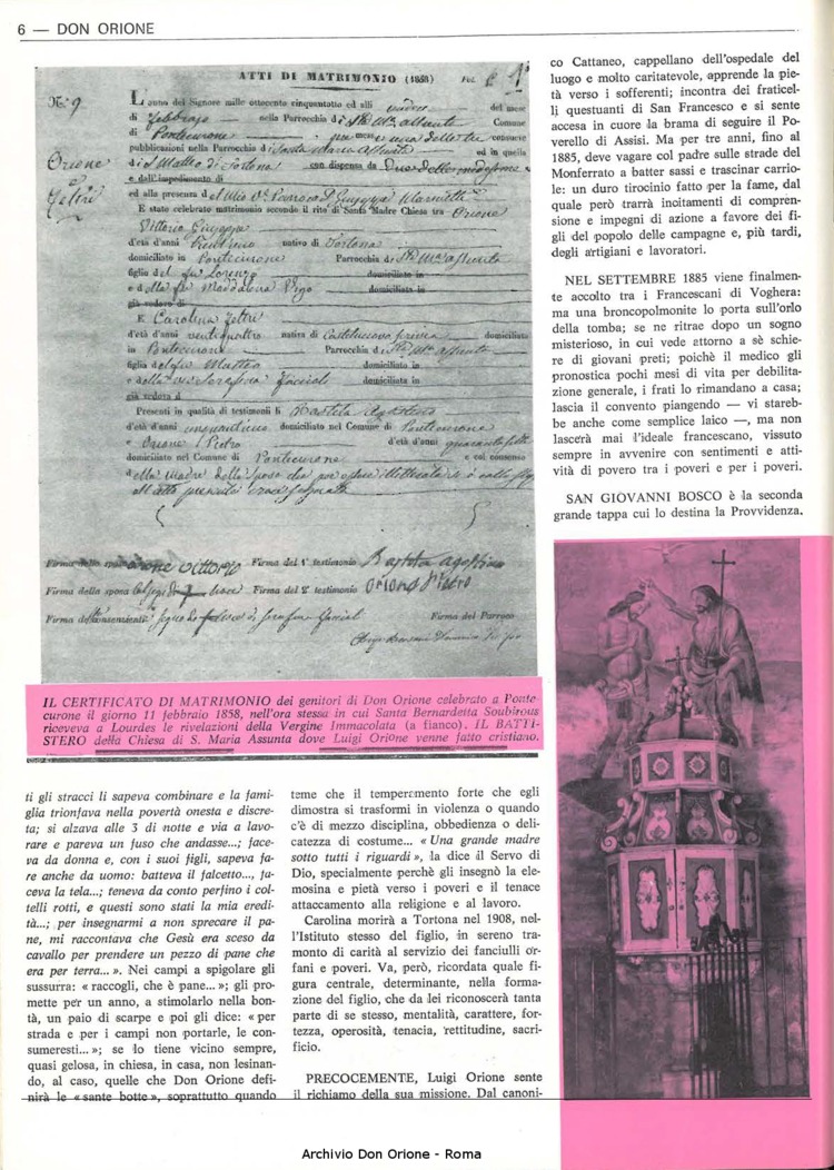 Don Orione, 67, 03, 15-02-1972, pagina 6
