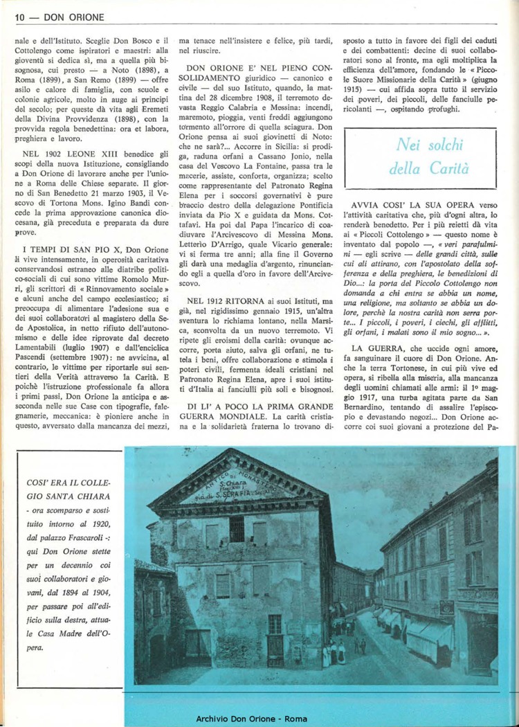 Don Orione, 67, 03, 15-02-1972, pagina 10
