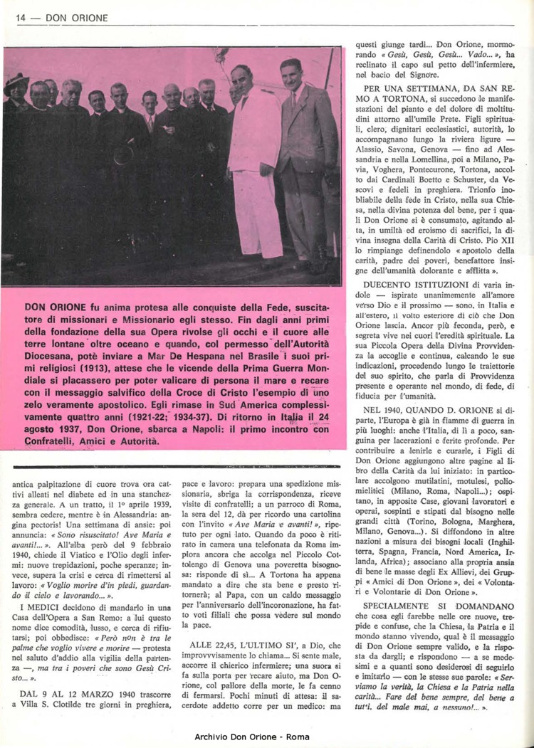 Don Orione, 67, 03, 15-02-1972, pagina 14